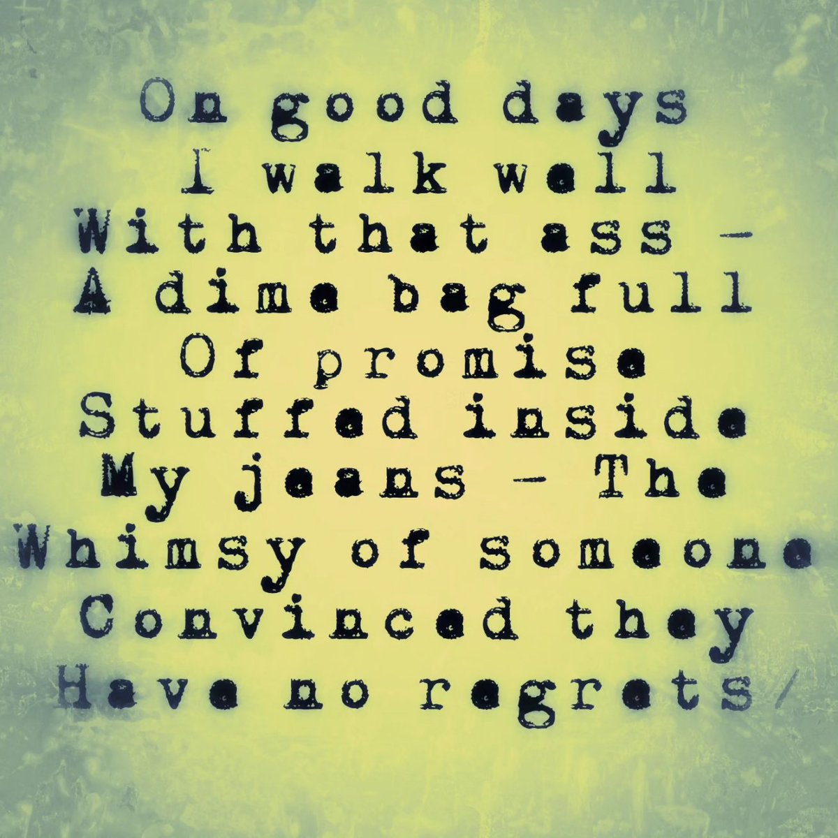 Spellwriterpoet's tweet photo. Some days...
#vsspoem #poetrycommunity #shortcomings https://t.co/S4vWOwMNaF