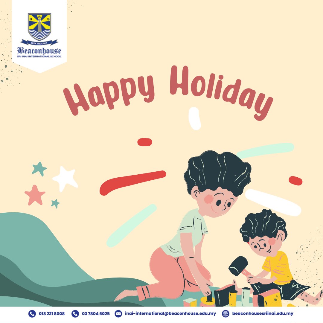 inai_sri's tweet photo. Wishing all our students a Happy Holiday! May your time off be filled with happiness and relaxation, allowing you to return refreshed and rejuvenated! We hope you have a fantastic week ahead!
#schoolholidays #pjschool #internationalschool #BSIIS https://t.co/IFmHPEmDXo