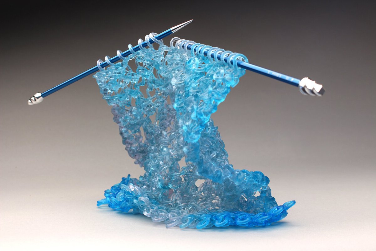 womensart1's tweet photo. 'Knit' Glass Sculptures by Carol Milne #WomensArt https://t.co/2E7jWge44B