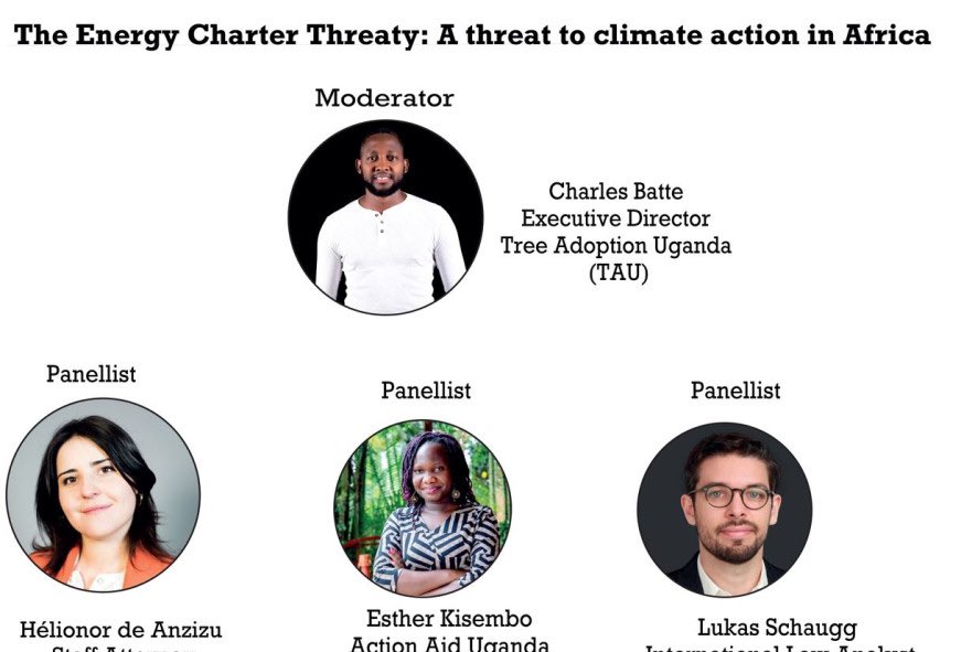 WEBINAR ALLERT❗

Topic: The Energy Charter Treaty: A threat to Climate Action in East Africa 

When: Tuesday June 13th ,2023

Time : 4:00pm (EAT), 3:00pm (CET)

Register here in advance : 
treeadoptionuganda.org/download/blog/…

#EnergyCharterTreaty
#ClimateAction