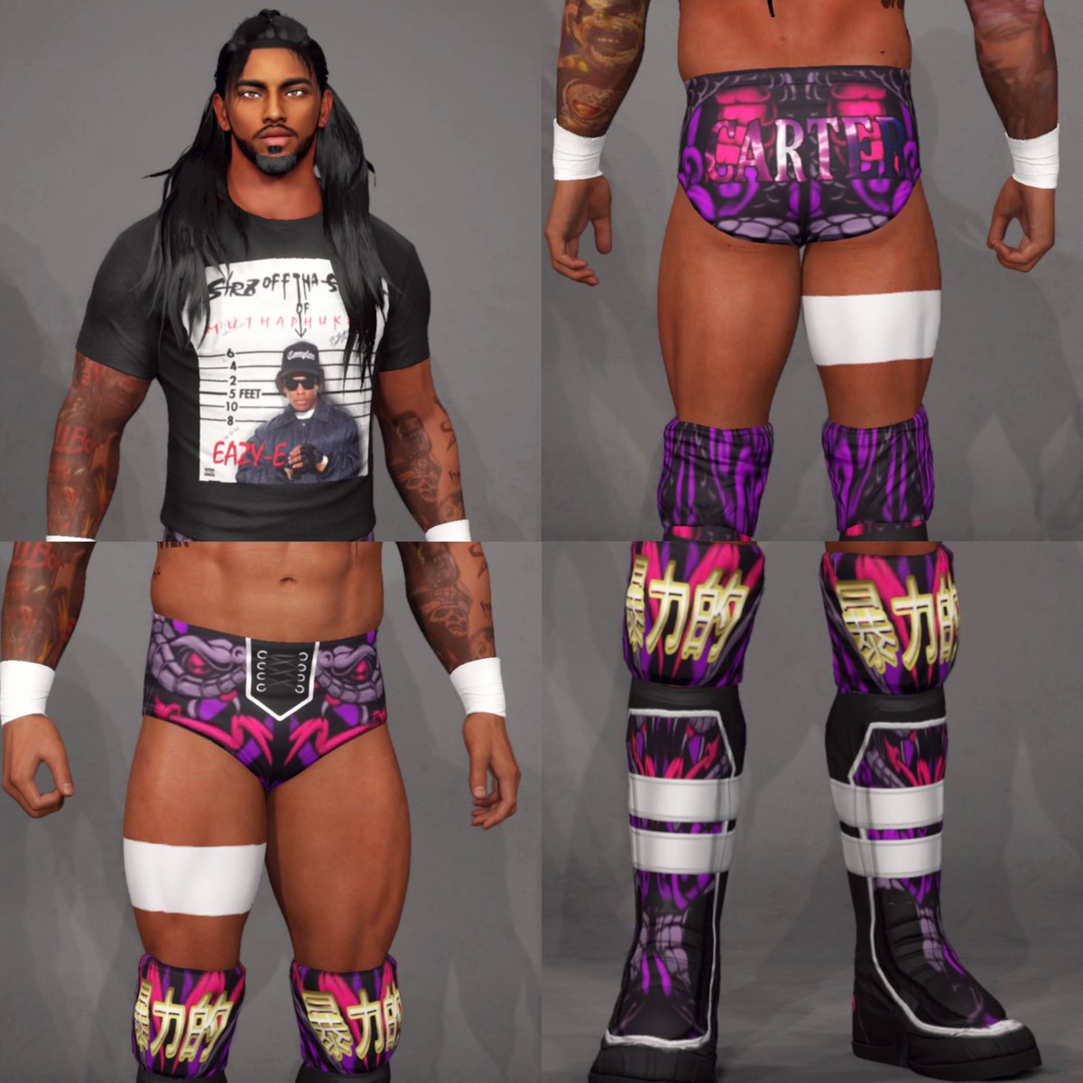 Str8 Øff tha streetZ 💛🩷🩵 

#WWE2K23 #CAW #CAWmunnity