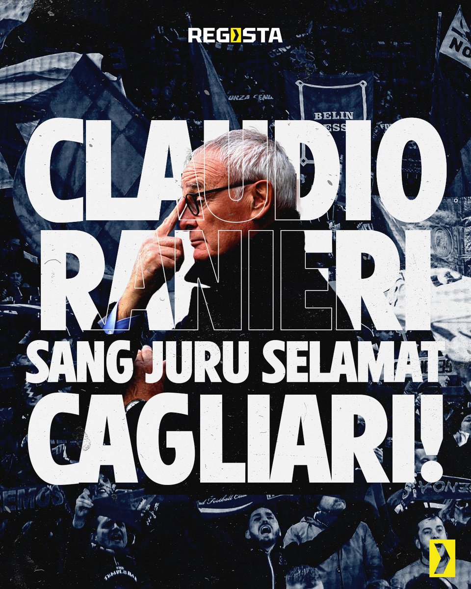 Sang Juru Selamat! Claudio Ranieri menukangi Cagliari pada tahun 1988 dan berhasil membawa Rossoblù promosi hingga Serie A di tahun 1990. Kini, ia kembali ke Cagliari setelah 31 tahun dan berhasil membawa Alessandro Deiola Cs promosi ke Serie A. This is why we love football!