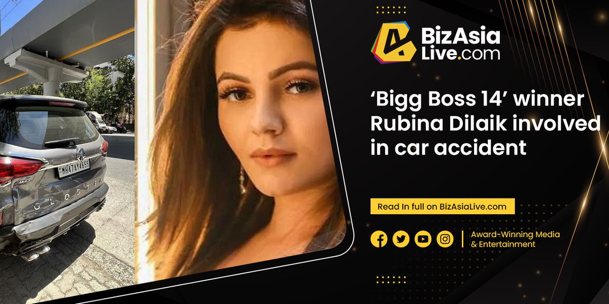 #BiggBoss14 winner #RubinaDilaik involved in car accident

▶ Read here: buff.ly/3J8Utn5 

@RubiDilaik | @ashukla09