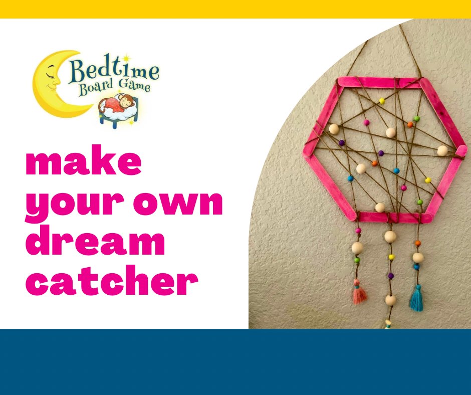 A fun summer craft to make with your little one and inspire sweet dreams. (After you play Bedtime Board Game, of course!) bit.ly/3MYcPbL