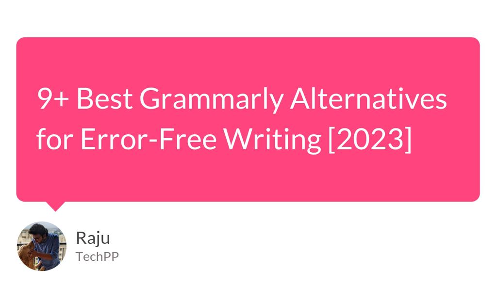 rajupp's tweet image. 9 Best Paid and Free Grammarly Alternatives

Read more 👉 lttr.ai/ACwKi

#GrammarChecker #GrammarlyAlternatives