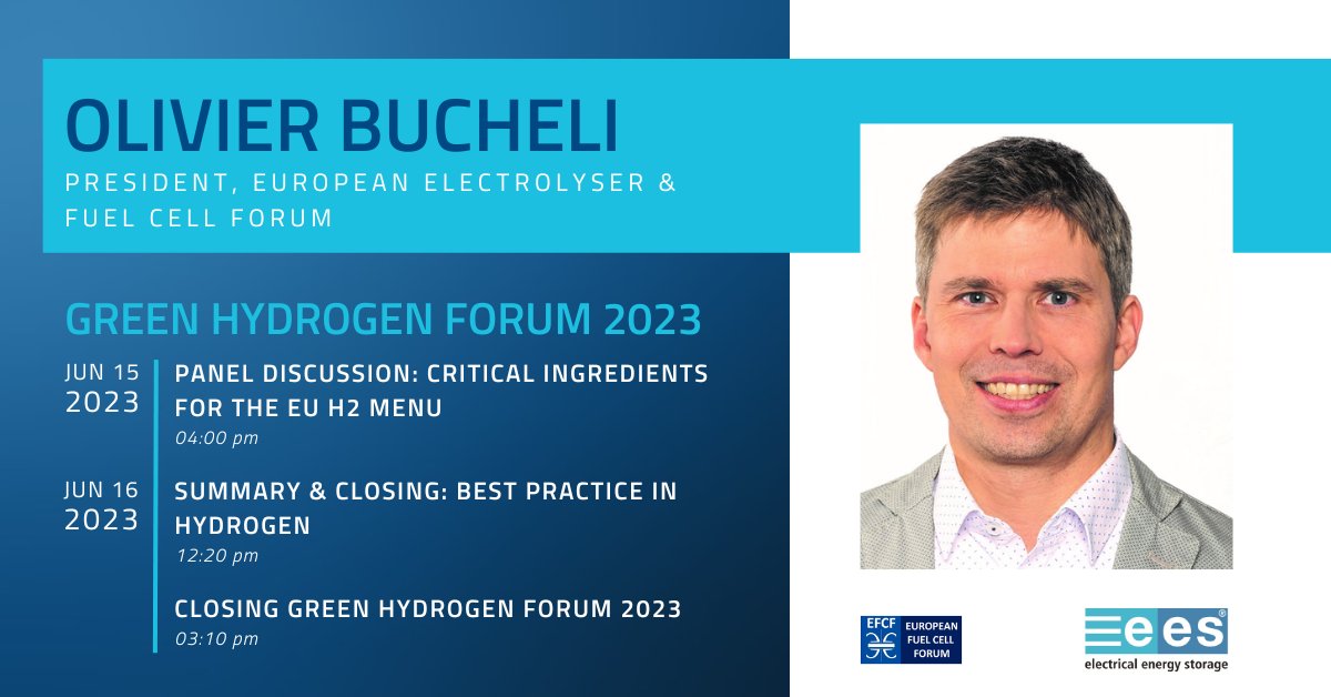 I have the pleasure to be a part of The smarter E Europe – Green Hydrogen Forum 2023 from June 14-16, 2023 in Munich. 📆
The Green Hydrogen Forum in Hall B2 at Messe München will provide a showcase for industry of  the entire value chain.
#GreenHydrogenForum #ThesmarterE