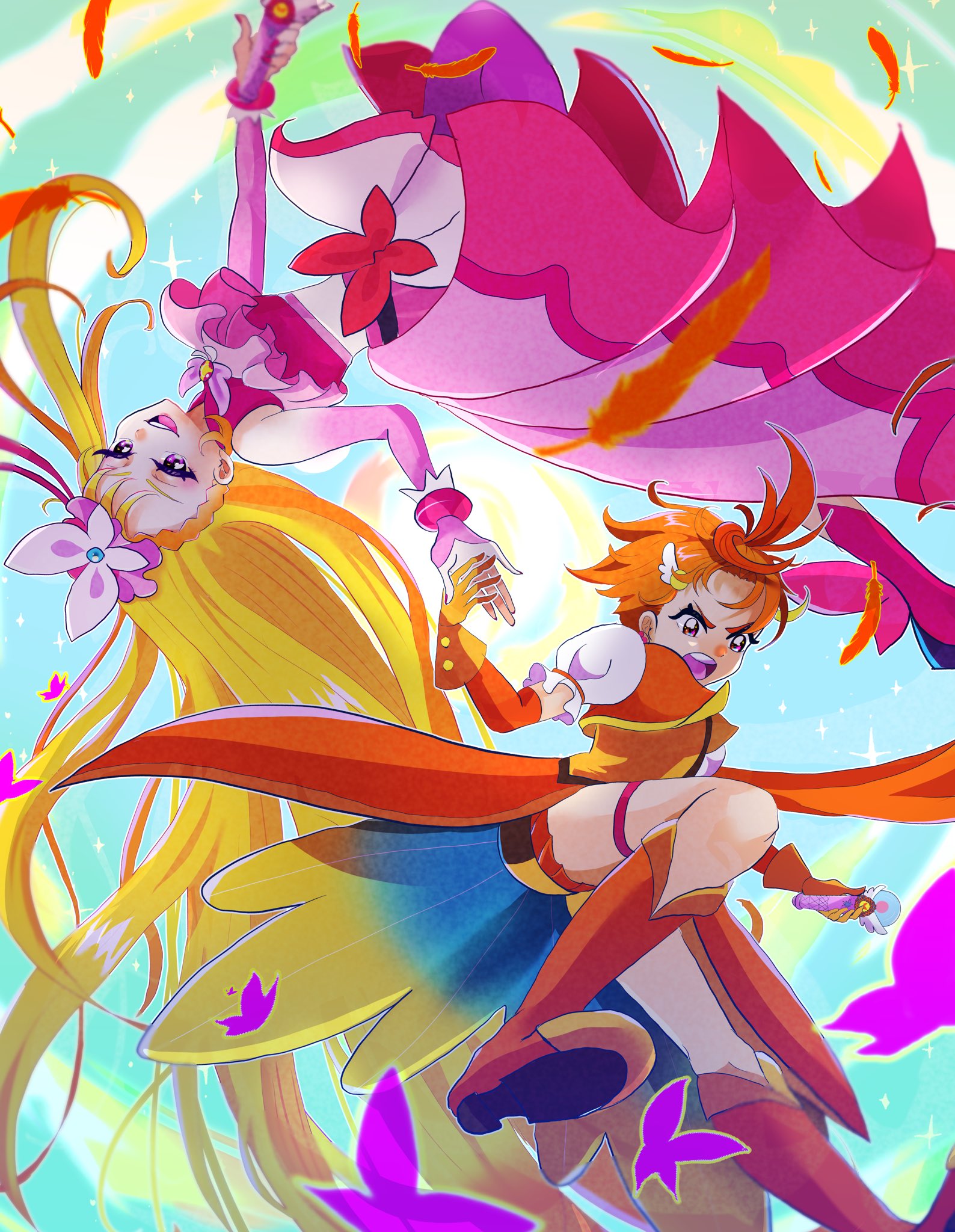 ひろプリ ひろがるスカイ！プリキュア 夕凪ツバサ キュアウィング セット 2244793554.jpg?1714012271