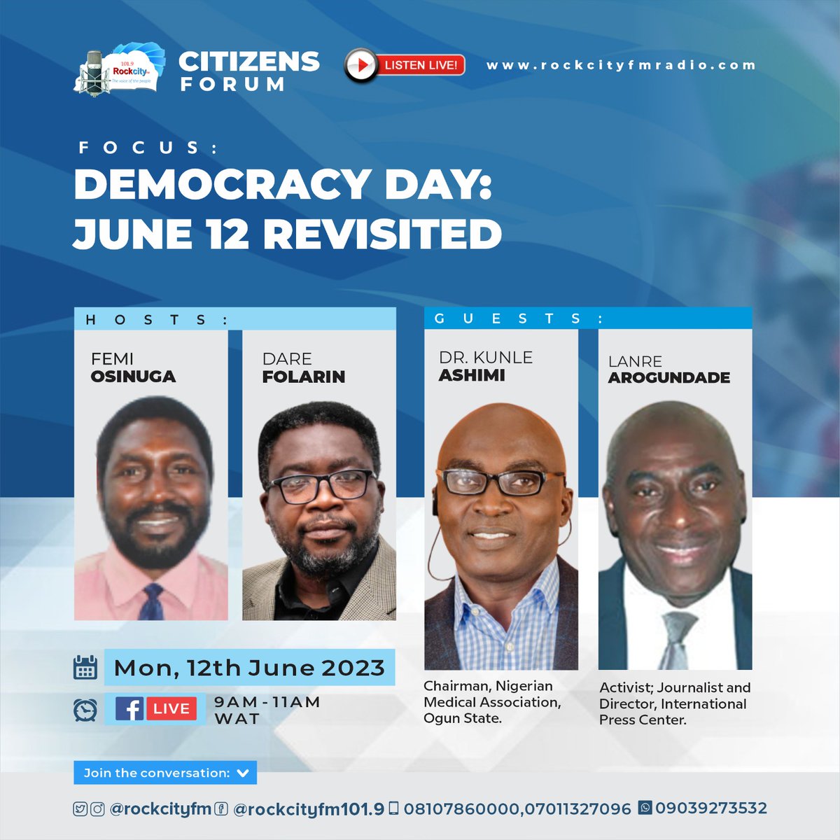 Talking democracy 30 years after June 12.........