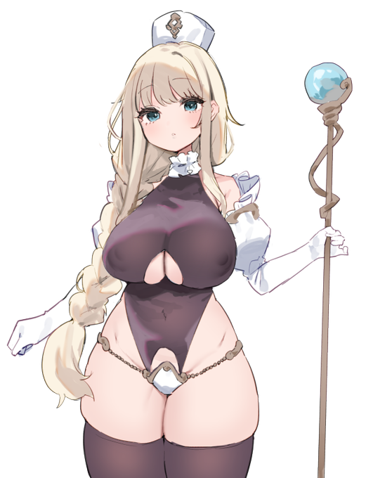 メスクレリックには全身タイツを履かせたいけどトイレするイベントが作りづらい…どうしよう…これだ!って思ったけどそもそもハイレグはトイレできるんだわ 