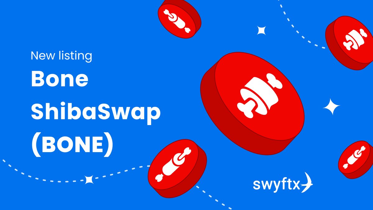 SwyftxGlobal's tweet image. You voted &amp;amp; we have listened! 🍖

@Shibtoken ( $BONE ), the governance token that allows owners to vote (when staked) on various proposals within the ShibaSwap community is now available on Swyftx.

Login to buy, sell &amp;amp; trade today 👉 swyftx.app/33dgIq2