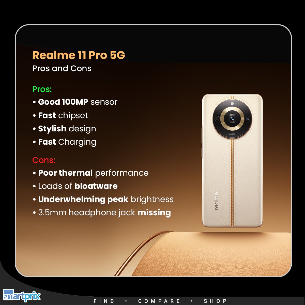 Pros and cons of Realme 11 Pro 5G smpx.to/pg1GNJ

#Realme #Realme11Pro #realme11ProSeries5G #realmeXSRK