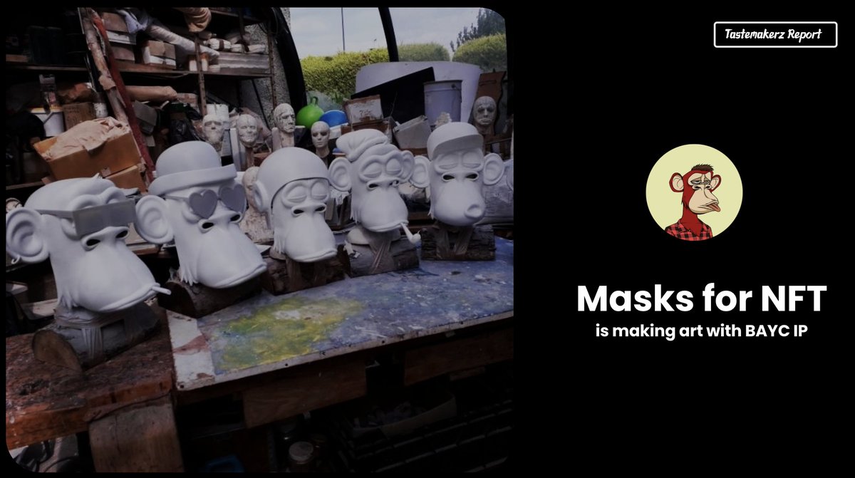 <a href="/pixelabs_xyz/">PixeLabs</a> <a href="/OthersideMeta/">Othersidemeta</a> 20. [Yugaverse IP x Collectible]
◉ <a href="/Masks_for_NFT/">Masks_for_NFT</a> is making some amazing sculptures
◉ Sculptures include BAYC IP made by <a href="/eth_disruption/">eth_disruption</a>
◉ Releasing a 10.000 NFT collection