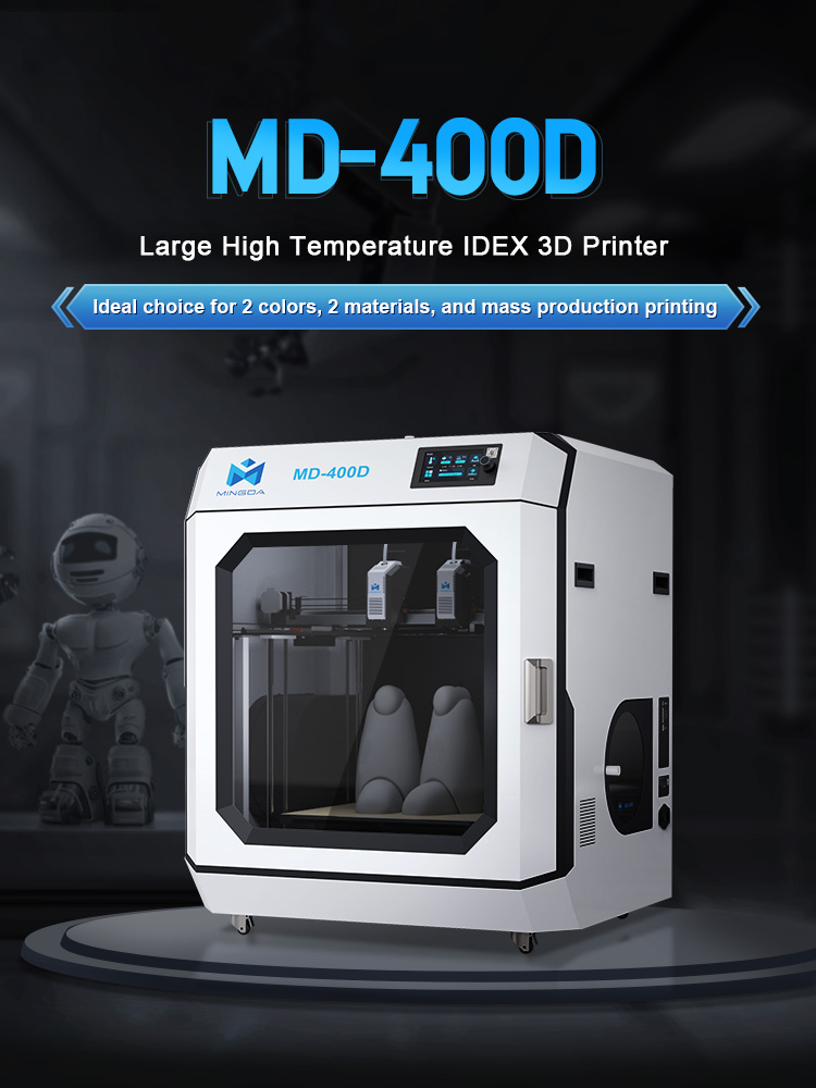 Mingda2014's tweet photo. MINGDA NEW IDEX 3D PRINTER MD-400D RELEASE
✔ Independent Dual extruders
✔Large print size 400*400*400mm
✔350 degrees hot-end
✔Auto-leveling

Send PM for more details and specifications or on WhatsApp to +86 13026644554~

#mingda3dprinter #IDEX3dprinter #dualextruder3dprinter https://t.co/YJWk5sZcVe