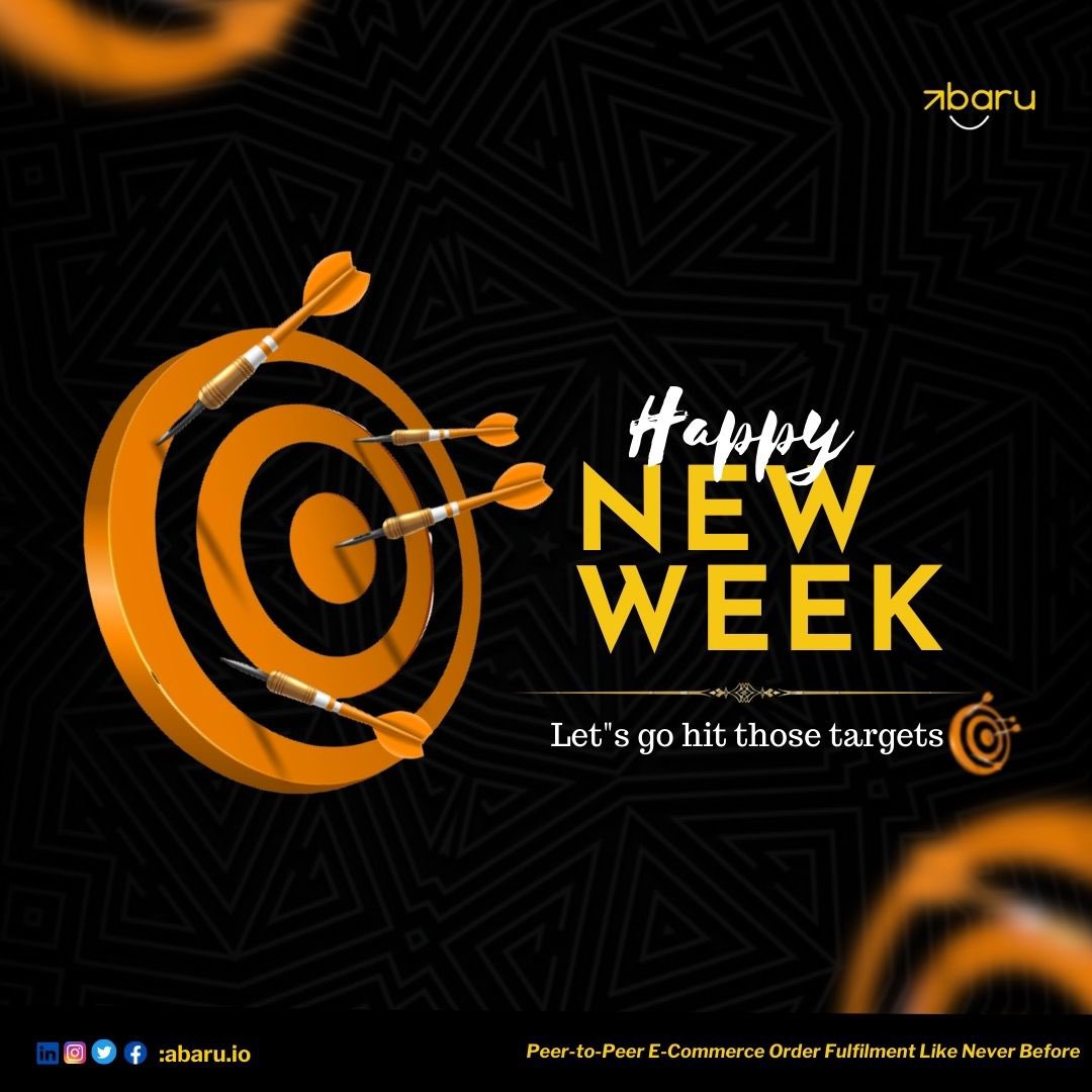 Happy New Week! Let’s hit those targets this week🎯 

#mondaymorning #mondaymotivation #dispatch #logistics #abaru #logisticscompany #mondaymood #logisticsinlagos