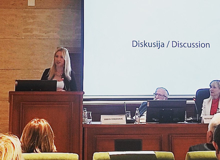 cccnre's tweet image. ✅ Direktorica Centra za klimatske promjene UDG, Ivana Vojinović uzela je učešće u diskusiji na Međunarodnom naučnom skupu “Pravna zaštita životne sredine ” koju je organizovala Crnogorska akademija nauka i umjetnosti

#legalprotection #environment #scienceandarts #Montenegro