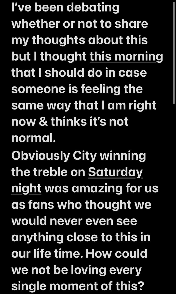 MattPidd's tweet image. This might be a bit deep for some on a Monday morning but I feel it’s healthy to share these kinds of thoughts because if there is a chance that someone else is feeling the same way &amp;amp; me sharing my thoughts helps then it’s all worth it. #mcfc