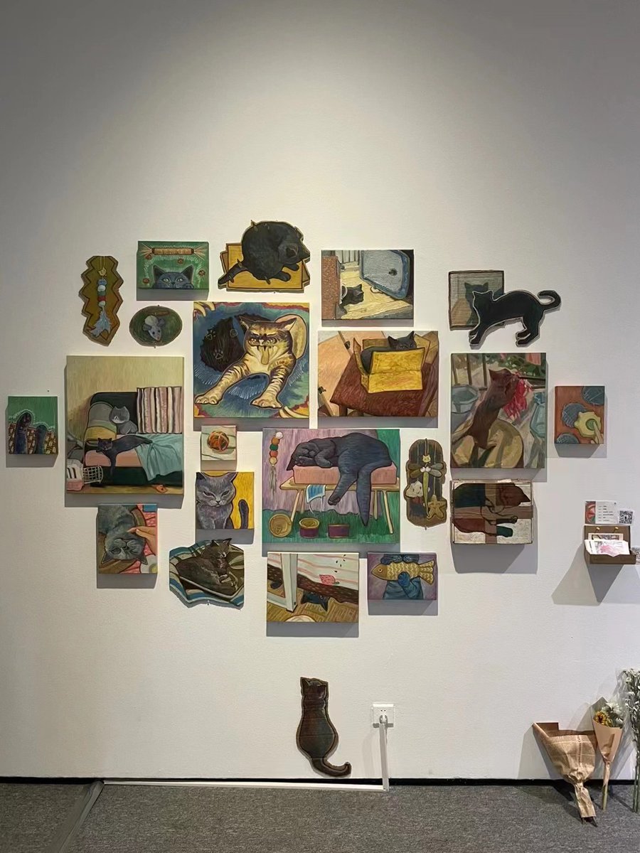 iChongqing_CIMC's tweet photo. The #GraduationExhibition of Sichuan Fine Arts Institute is filled with an abundance of cat-themed artworks.
WE LOVE CATS!
📸Zhang Gaowei https://t.co/rNDx8MvnTg
