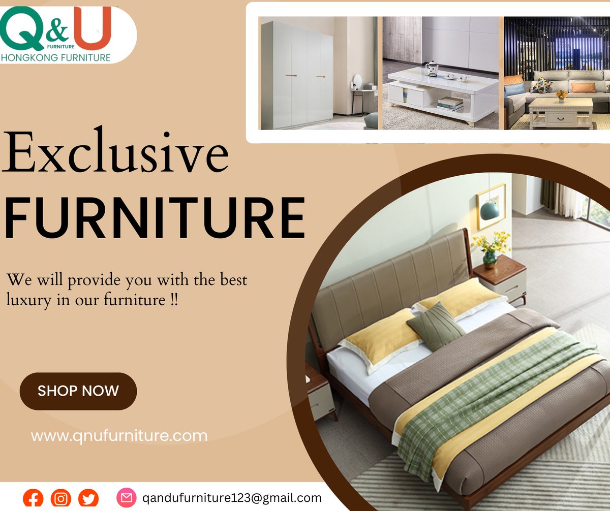 Exclusive Furniture !!
We will provide you with the best luxury in our Furniture.
🌐qnufurniture.com
#QandUFurniture #furniture #tvcabinet #sidetable #diningroom #chairdesign #classicfurniture #sofa #bed #furnituredesign #qualityfurniture #comfortablefurniture…see more