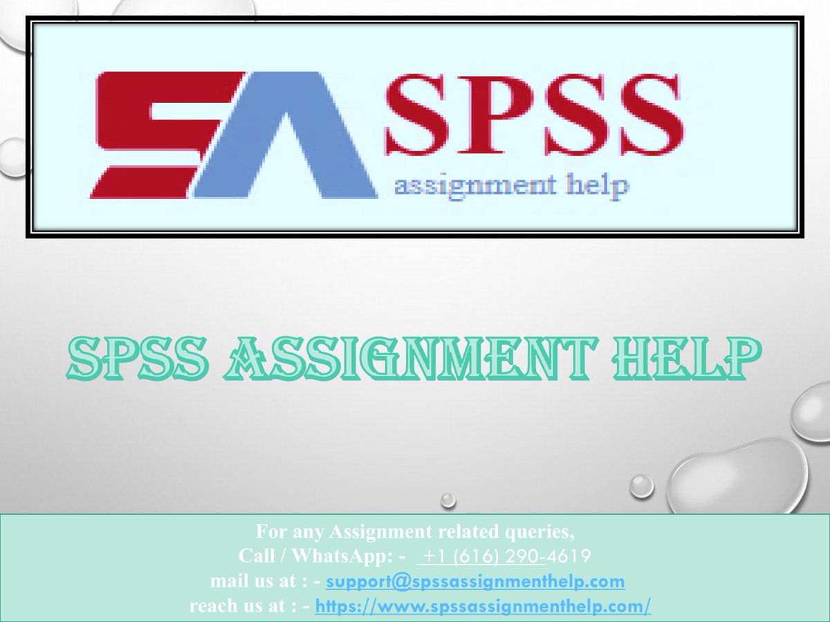 SPSSAssignment's tweet image. SPSS Assignment Help
We provide the best SPSS Assignment Help, and we guarantee that the clients get the highest score.
Visit: bit.ly/3LSwitM
#education #students #university #educationalservice #studytips #assignments #spssassignmenthelp #spssassignment