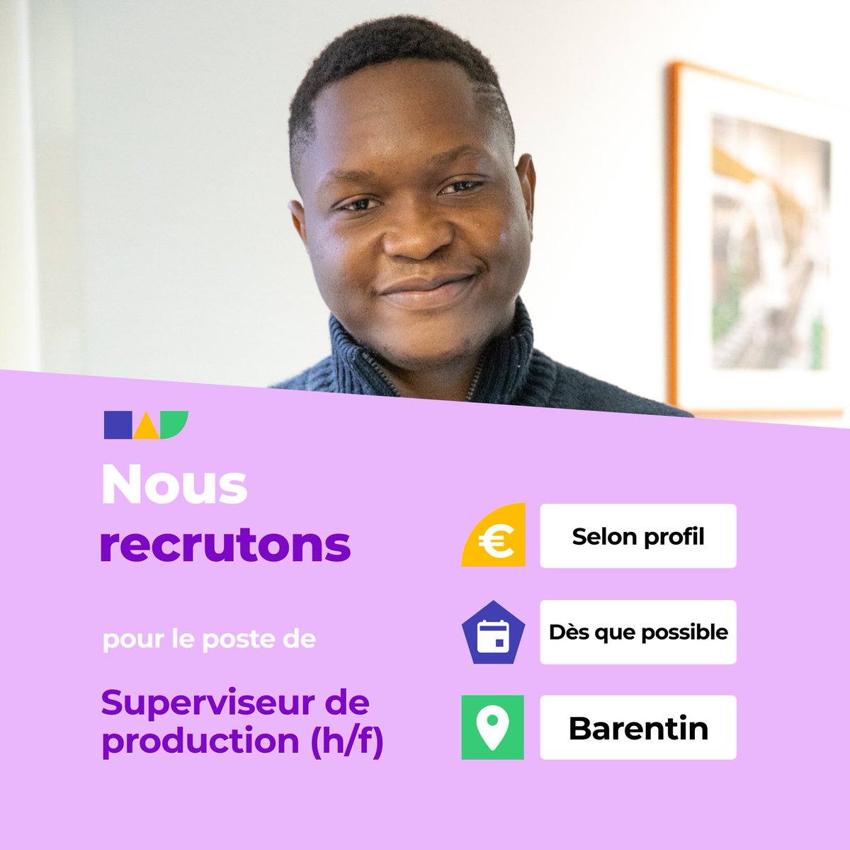 🛎️ Nouvelle offre d'emploi : Superviseur de production (h/f)
🌎 Barentin (76360)
📅 Démarrage dans les 7 prochains jours
👉 Plus d'infos : jobs.iziwork.com/fr/offre-emplo…
#recrutement #intérim #emploi #OffreEmploi #job #iziwork