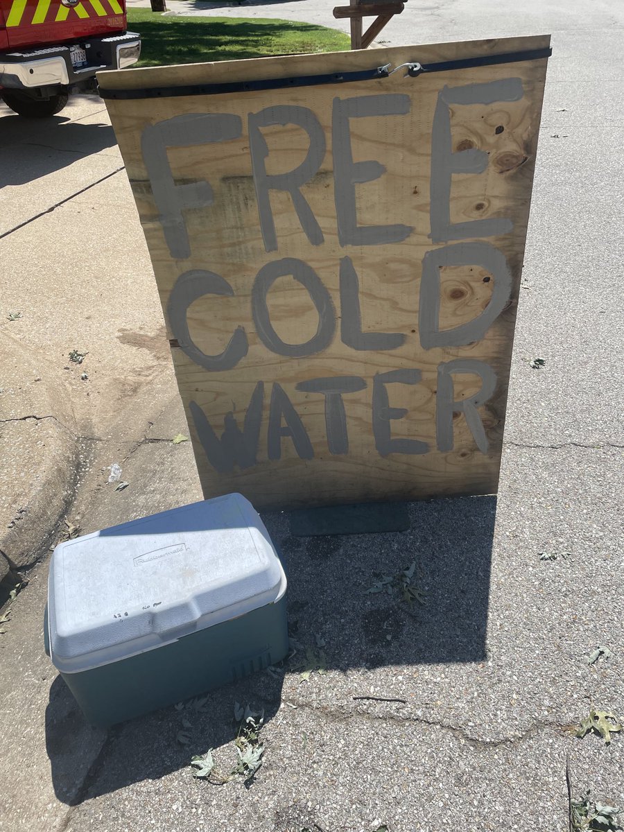 It’s that time of the year. I put a cooler of iced-down bottled water by the curb every summer for whoever needs it. Be kind, there are so many ways…