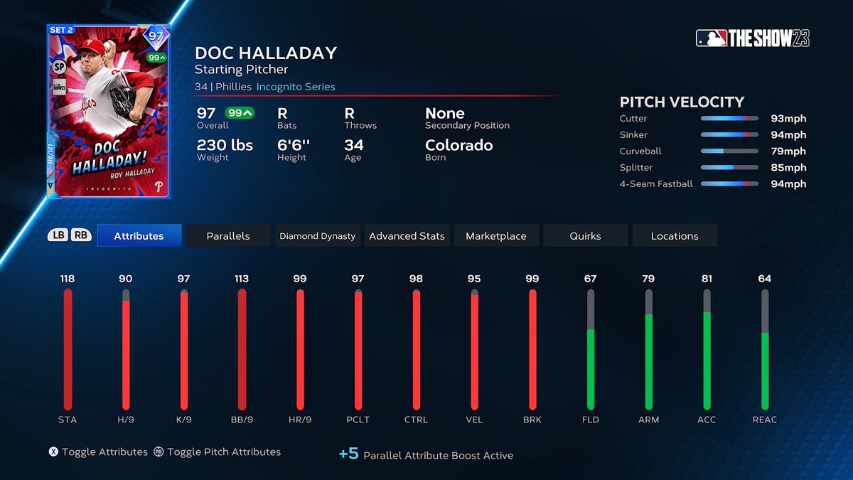 Number 186 is Roy Halladay! #MLBTheShow23 https://t.co/jzvGawBJSI