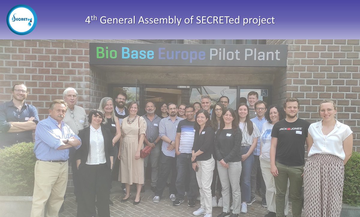 SecretedH's tweet photo. 📢It happens right now❗The 4th General Assembly of @SecretedH took place in the facilities of @BioBaseEuropePP, 19-20 June 2023, in Ghent😀The consortium discussed current advances👏in the discovery of bioactive natural compounds💧🧪
🌐https://t.co/7wuMl72H4X
#EU #H2020 #meeting https://t.co/Qnqt5mASM3