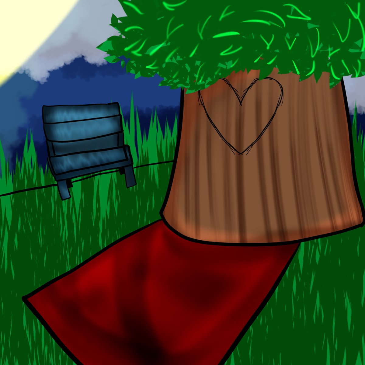 Background outside
Mc hanging out

#NughtmareDarlingVN