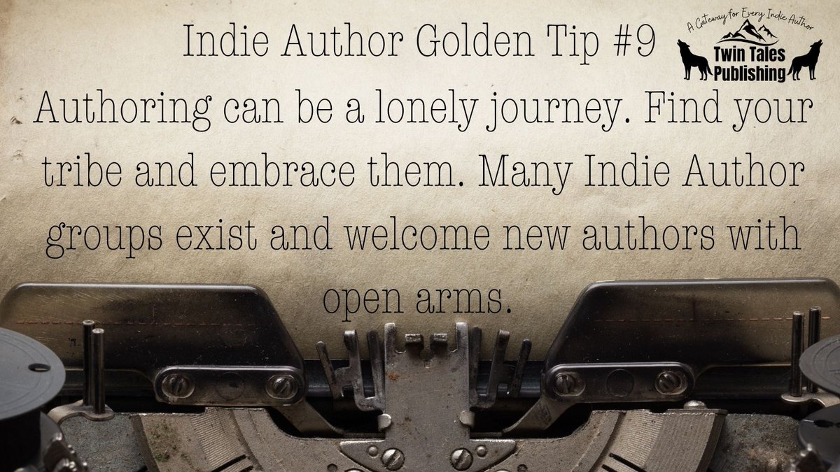 ✨ Indie Author Golden Tip #9✨
Twin Tales is here to welcome you. Let's connect and find ways to support your journey. 🤝✍️📚📖
📌 twintales-publishing.com 

 #indieauthors #mondaymotivation