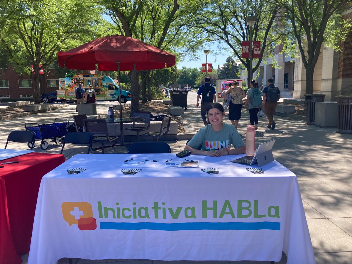 HABLa_Lab's tweet image. Come visit our booth at the @UNL_ODI Juneteenth Celebration to learn more about Iniciativa HABLa!