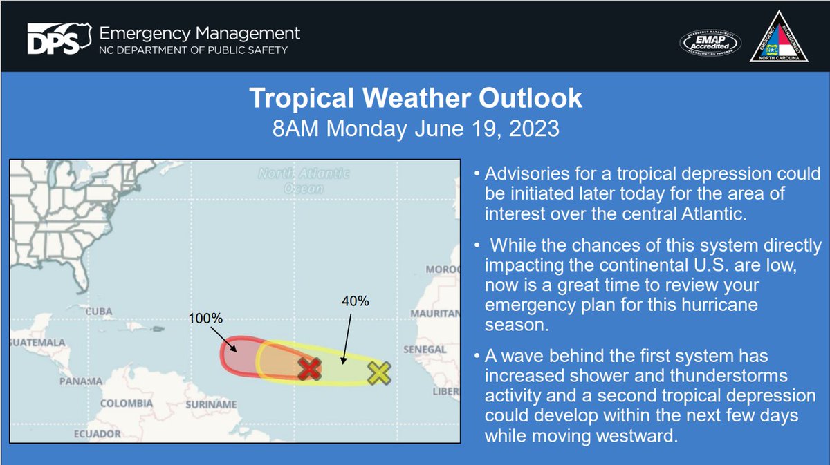 NC Emergency Management on Twitter "• The National Hurricane Center