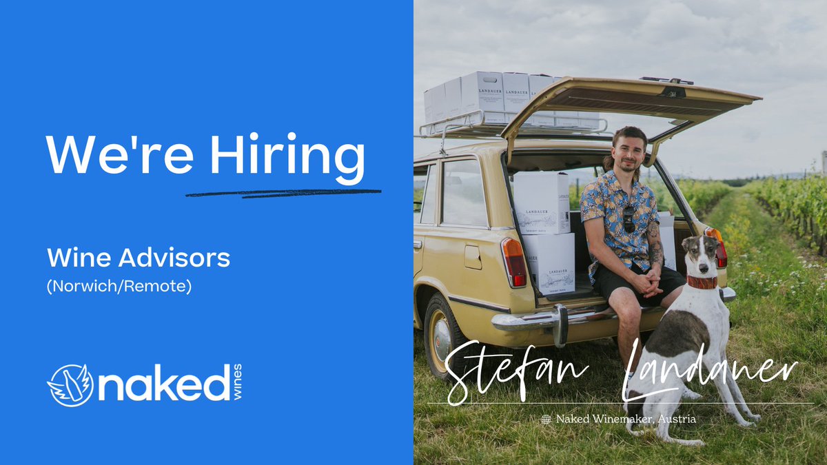 We're looking for some seriously talented and enthusiastic people with a flair for sales through service, to join our high-achieving Wine Advisor Team🍷

Interested or know someone who is? Find out more and apply here👇
nakedwines.com/content/about/…

#remotejobs #norwichjobs #Sales