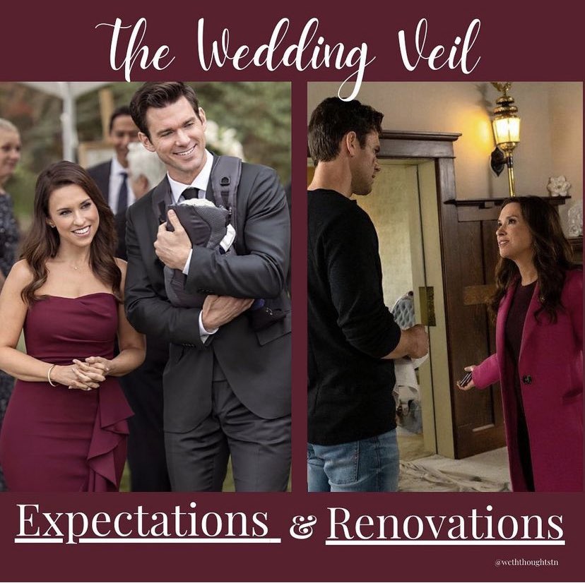 The Wedding Veil Expectations comes on in  5 minutes! Watch Peter and Avery navigate married life while renovating their new house and learn they are expecting their greatest joy soon ❤️ 
#McGarries #TheWeddingVeil @hallmarkchannel @IamLaceyChabert @kevin_mcGarry