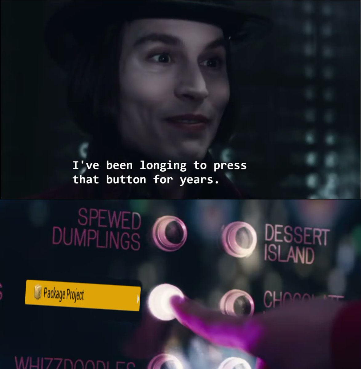VirtusHub's tweet photo. *packages despite there being 50,000 bugs left*
#GameDevMemes #GameEngineMemes #GameDev #UnrealEngine #GamingMemes https://t.co/E7qu36Vh7O
