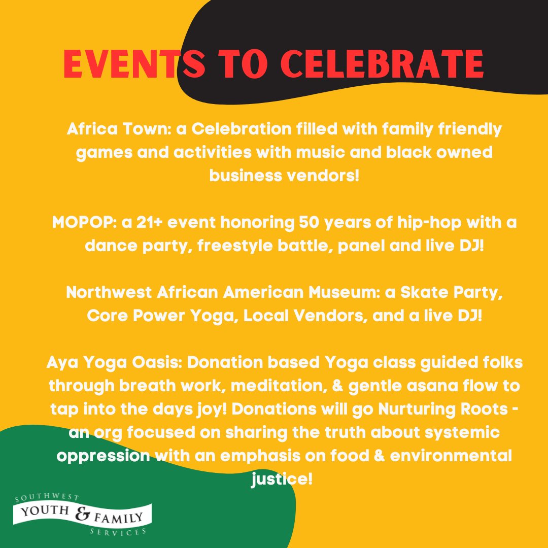 Happy Juneteenth! A reminder to celebrate all the good that came from this day &amp; to honor those who fought for today to be possible! We must continue the fight for an equitable world for our Black  community! Swipe to see some ways to celebrate &amp; support Black businesses today!