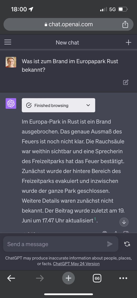 ChatGPT bei Nachrichtenlagen?  #europapark