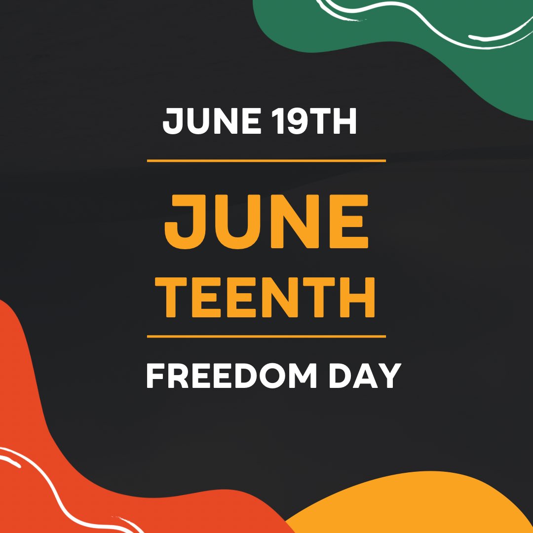 GMCC_mn's tweet image. Happy Juneteenth! 

June 19th marks the end of slavery in the US. Today, we celebrate the freedom, independence, and rich history &amp;amp; culture of the African American community.
