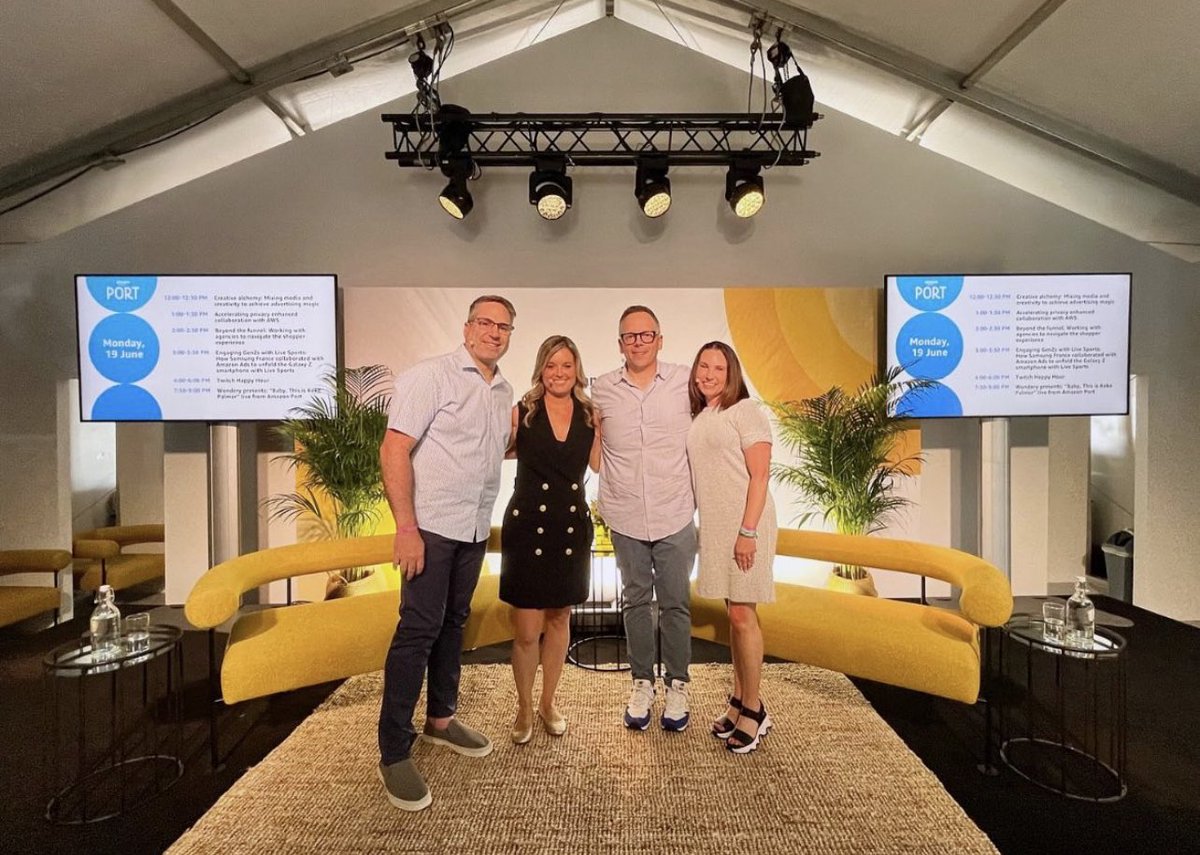 @Cannes_Lions International Festival of Creativity at the #AmazonPort: 'Beyond the Funnel: Working with agencies to navigate the shopper experience' w/ Kacie McKee, Nate Notwell @kenvue, #Pacvue President, Melissa Burdick & @AmazonAds Evangelist, Jeffrey Cohen. 

#CannesLions2023