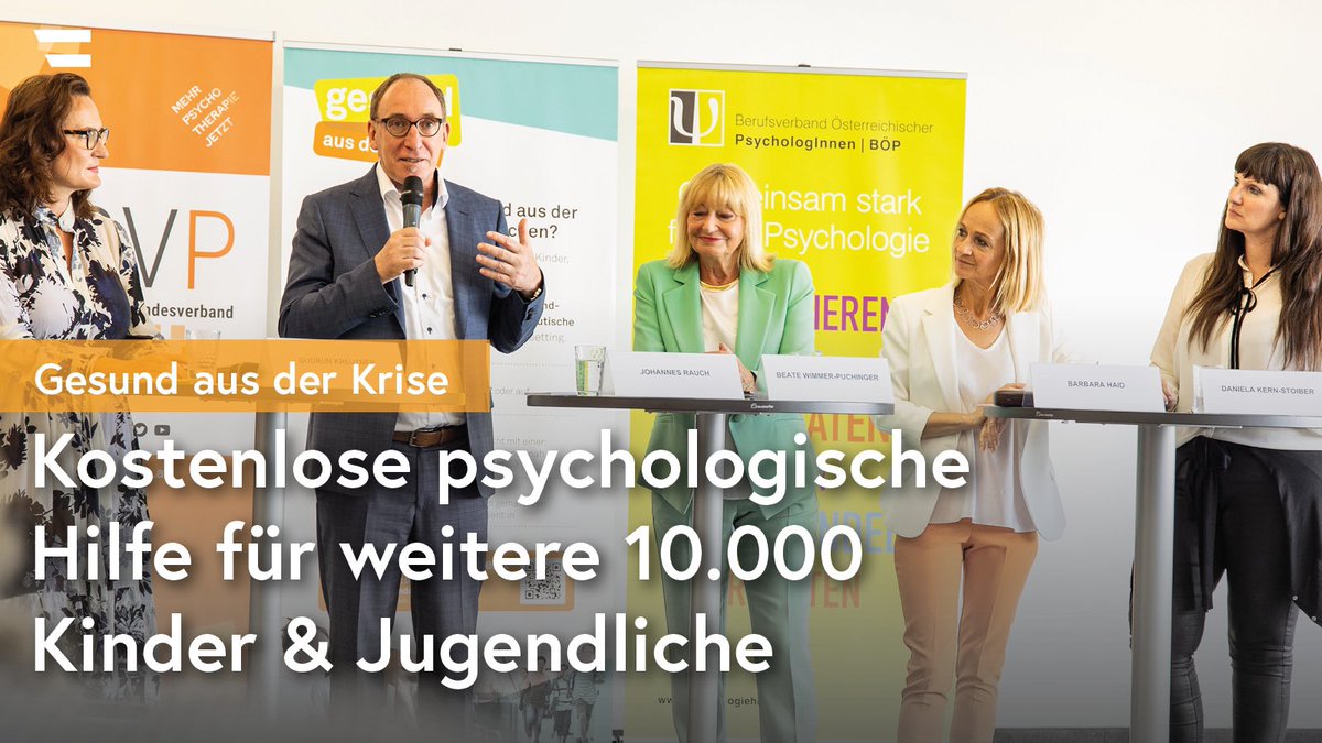 johannes_rauch's tweet photo. Junge Menschen sollten ein unbeschwertes Leben führen. Die multiplen Krisen erschweren das deutlich und belasten die #mentaleGesundheit von Kindern und Jugendlichen. Das Projekt #GesundausderKrise ist eine rasche, österreichweite Antwort auf dieses weltweite Problem. https://t.co/F3DY1vpbkM