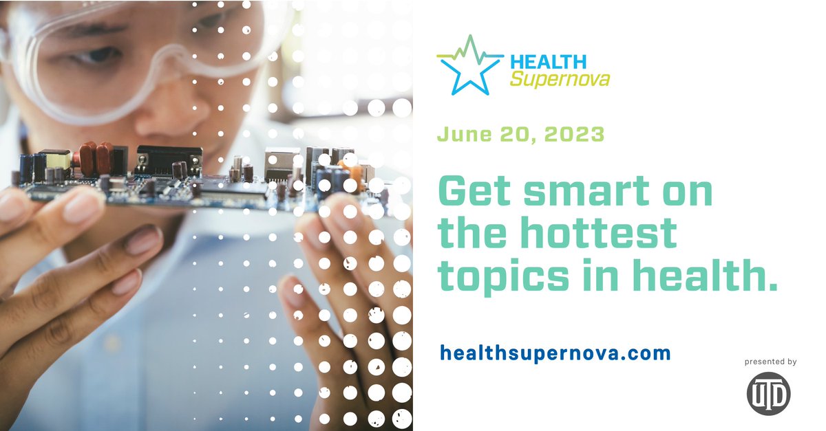 Discover the future of healthcare TOMORROW at #HealthSupernova, presented by @UT_Dallas! ✨

Hear from renowned thought leaders & connect with like-minded individuals.🤝 Don't miss the opportunity to revolutionize healthcare together!

Join the waitlist: hubs.ly/Q01SGnfm0