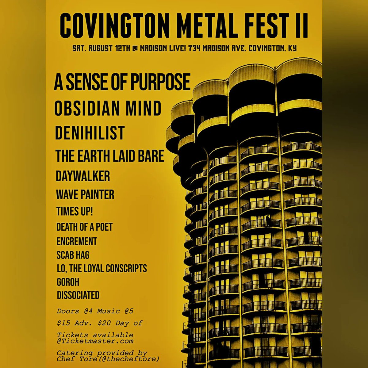 COVINGTON - We’re playing Covington Metal Fest II with several other great bands on August 12th at @MadisonTheater 🔥 Tickets on sale next week and can be purchased from any member of the band.

#NewMusic #RockMusic #Encrement