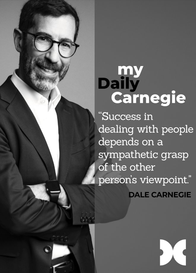 Today's Daily Carnegie: Success in dealing with people depends on a sympathetic grasp of the other person's viewpoint.

Dale Carnegie highlights the importance of empathy and understanding in building strong relationships and achieving success in our personal and professional…