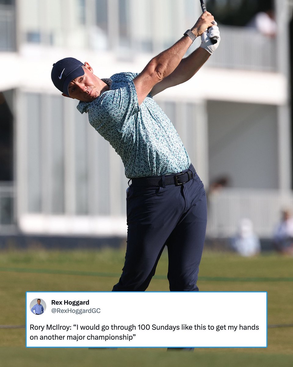 Rory McIlroy is willing to do whatever it takes to win another major. 💪