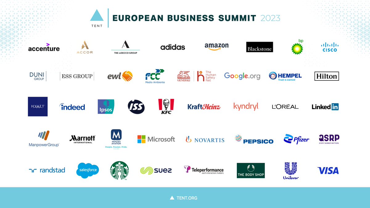 40+ companies
250,000+ refugees provided with jobs &amp; training in Europe 💼🤝
€2B+ income for refugees 💸

Simply in awe of this demonstration of leadership from the European business community to connect Ukrainian refugee women &amp; other refugees to work. #EuropeanBizSummit (2/5)