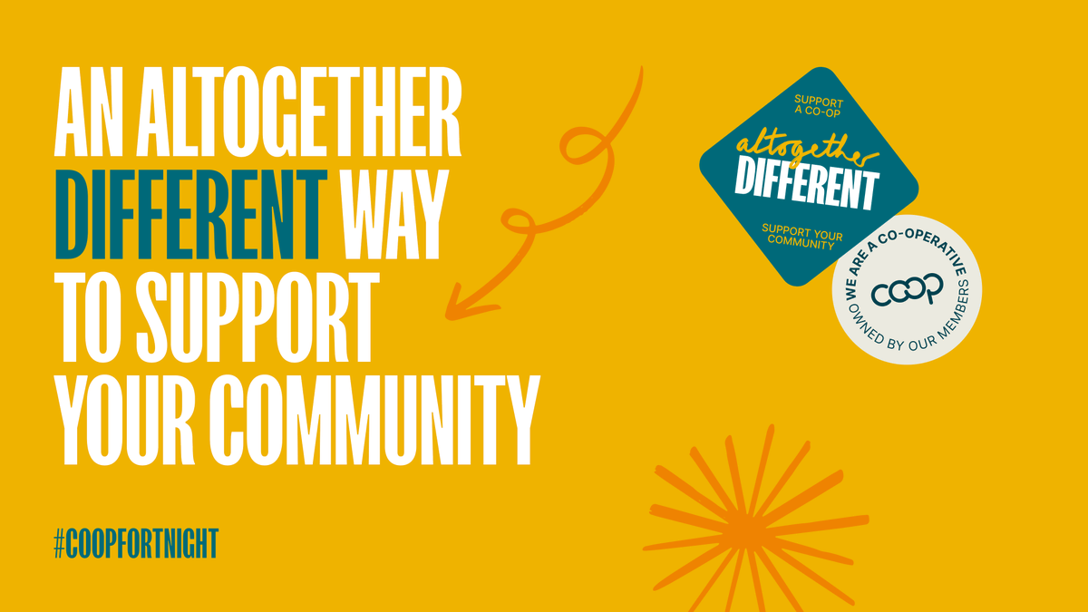 Our co-op is excited to be part of #coopfortnight, which kicks off today. We're joining other UK co-ops in sharing inspiring stories about how co-ops make a difference to local people, communities and the wider economy by offering an altogether different way of doing business.