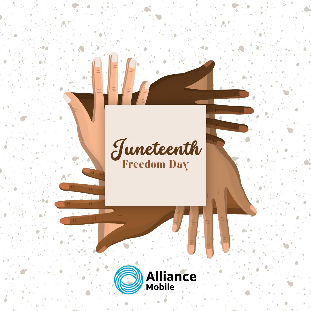LifeatAlliance's tweet image. Embracing Freedom, Celebrating Unity. On this Juneteenth, at Alliance Mobile we honor the triumphs of the past and embrace a future built on equality &amp;amp; opportunity. Together, let&apos;s work towards a brighter tomorrow. #EMBRACEUNITY #CELEBRATEDIVERSITY #lifeatalliance