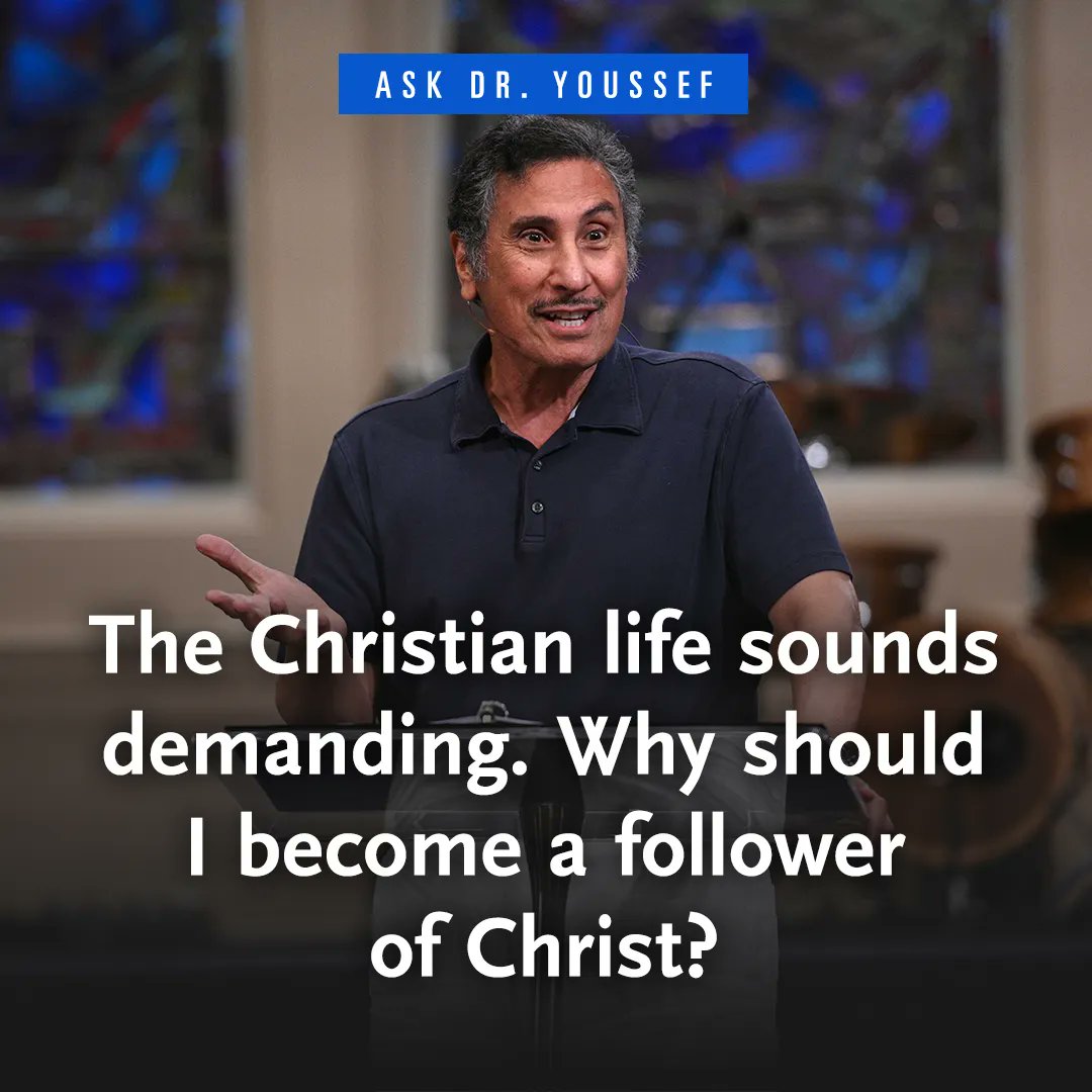 “The Christian life sounds demanding. Why should I become a follower of Christ?” Dr. @MichaelAYoussef answers: buff.ly/3qLeBW6