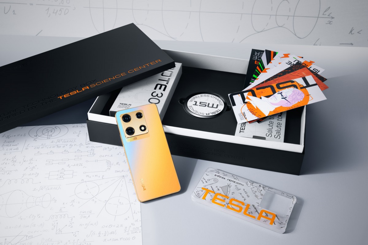 TechKard's tweet image. Limited-edition Infinix Note 30 Pro smartphone celebrates collaboration with Tesla Science Center.

#Tesla #Infinix #infinixNote30Pro