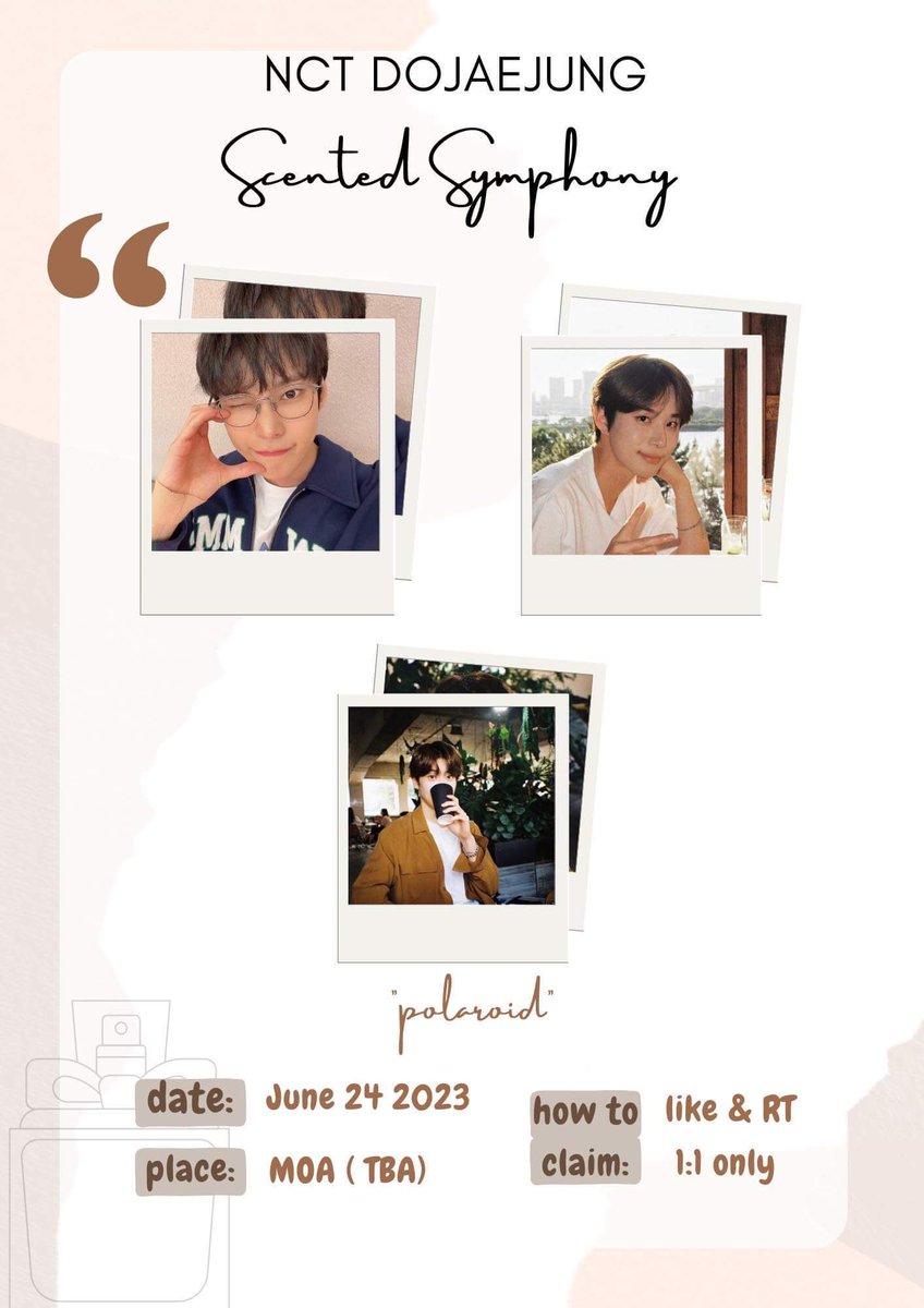 sugaring_andy's tweet photo. ✨ NCT DOJAEJUNG FANCON IN MANILA ✨

~ We will be giving out DoJaeJung Unofficial Pola as freebies on d-day! 🫶🏻

🌹 Like and RT
🌹 June 24, 2023
🌹 Around MOA (TBA)

See you there! 

#NCTDoJaeJung_Manila
#DJJ_PerfumeManila 
#NCT_DOJAEJUNG https://t.co/7hrDILTYqi