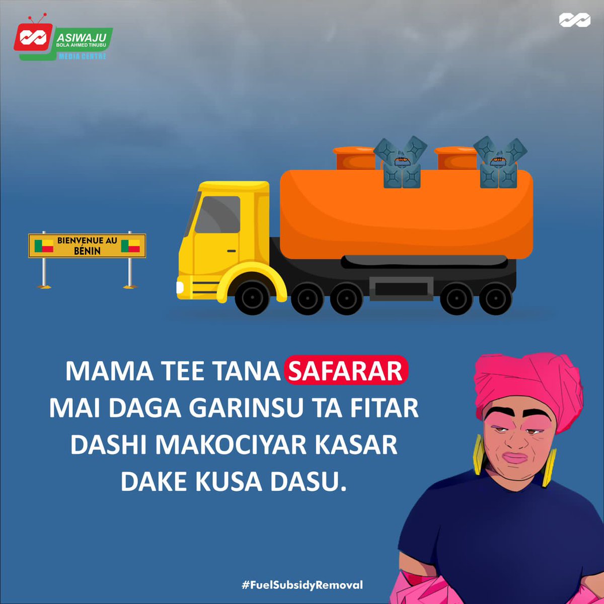 AdekunleAbolaj1's tweet photo. Tallafin Mai a Nigeria kamar albatross ne a wuyan tattalin arzikin Najeriya wanda yazama dole mu yakeshi domin mu yi nasara
Mafi muni a cikinsa shine mutane kaɗan ne kawai kamar Mama Tee ke amfana da shi kuma babu lokacin da ya fi dacewa a bar shi fiye da yanzu
#ABCOfFuelSubsidy https://t.co/t1lezrZ8W5
